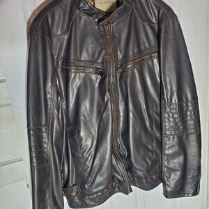 Faux Leather Bomber Type Jackets   (LINED)